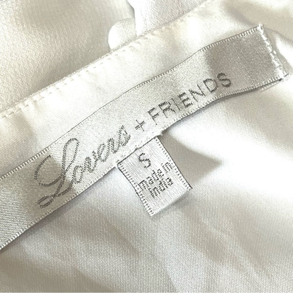 Lovers + Friends The Roma White Beaded Fit & Flare Mini Dress Women’s Small - Picture 13 of 13